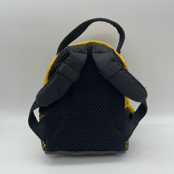 Mini Targus Nylon Camera Storage Backpack Bag Yellow Black Zip Closure Mesh - Picture 2 of 12